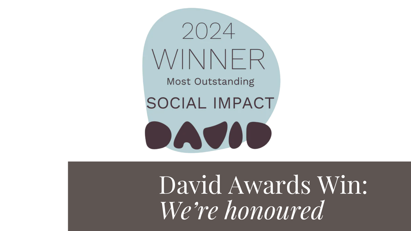 Proud Winners of the David Award for Most Outstanding Social Impact!