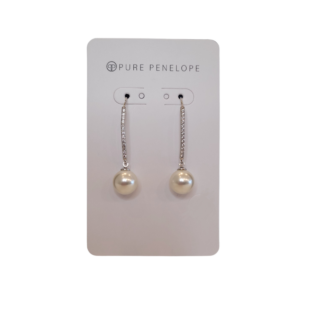Pure Penelope Earrings - Pearl