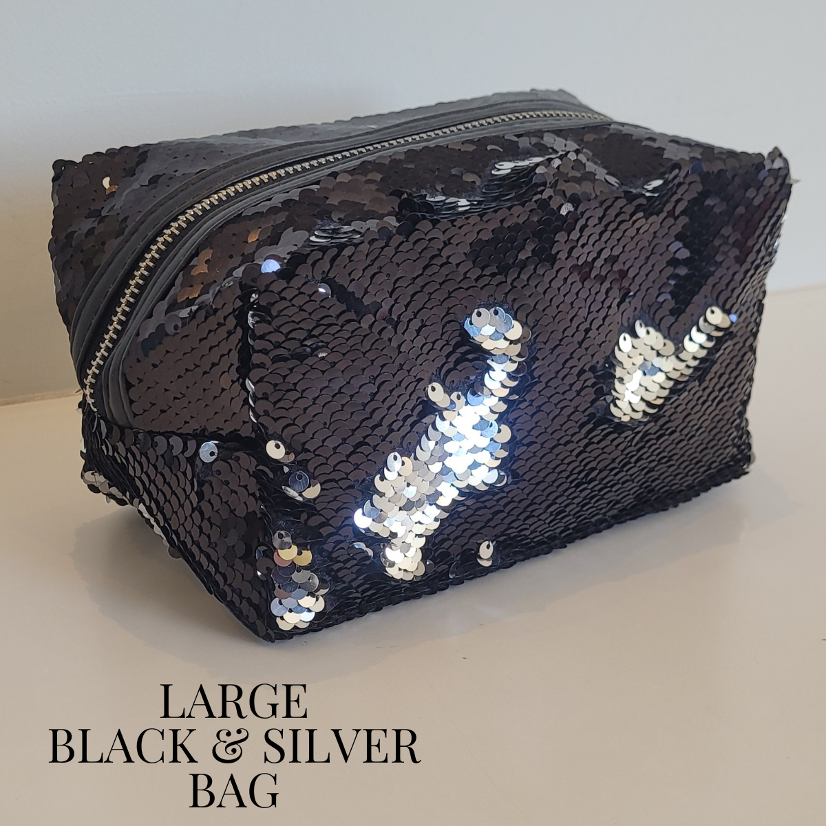 Sequinned Make Up Bag